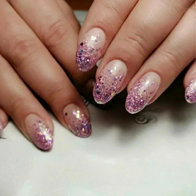 Pink / Rose gold Glitters And Mylars Box (Set Of 12)