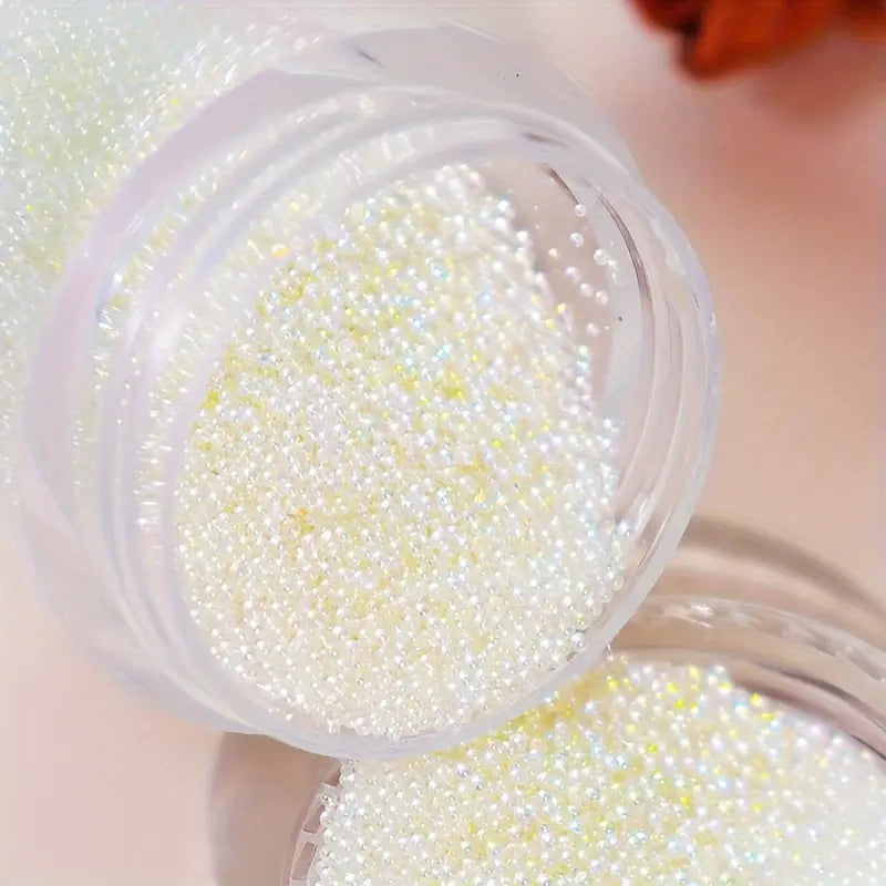 White Caviar Beads Jar