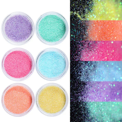Pastel Sugar Glitter Powder (Set Of 12)