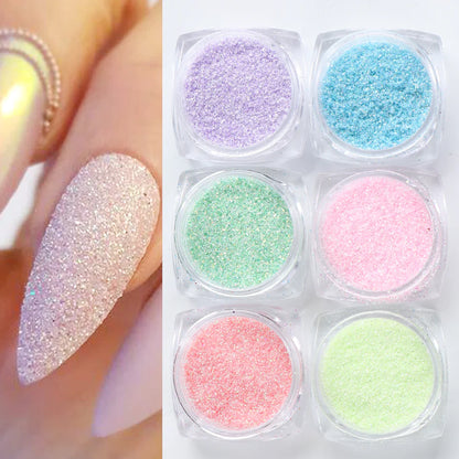 Pastel Sugar Glitter Powder (Set Of 12)