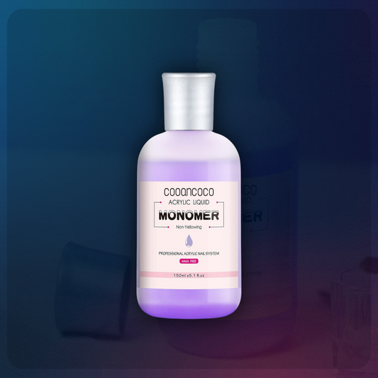 Cooancoco Purple Monomer Acrylic Nail Liquid - Professional Monomer Liquid - 150ml Acrylic Monomer Liquid for Acrylic Powder, Acrylic Nail Extension 3D Nail Art - MMA Free, Non-Yellowing, Medium Drying