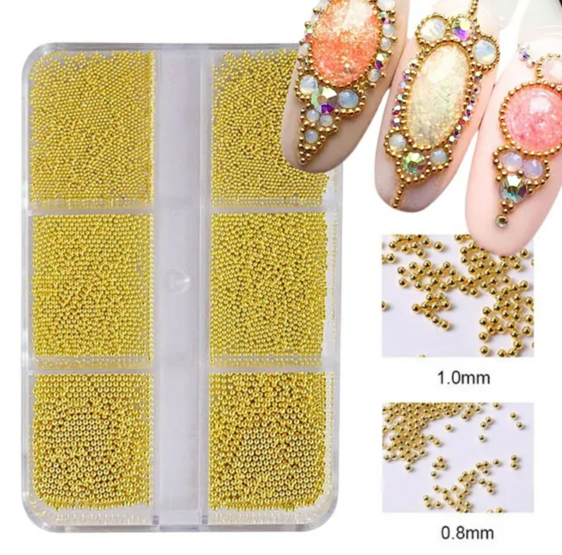 Gold Caviar Beads Grid