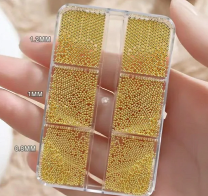 Gold Caviar Beads Grid